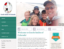Tablet Screenshot of gentlesmilesofcolorado.com